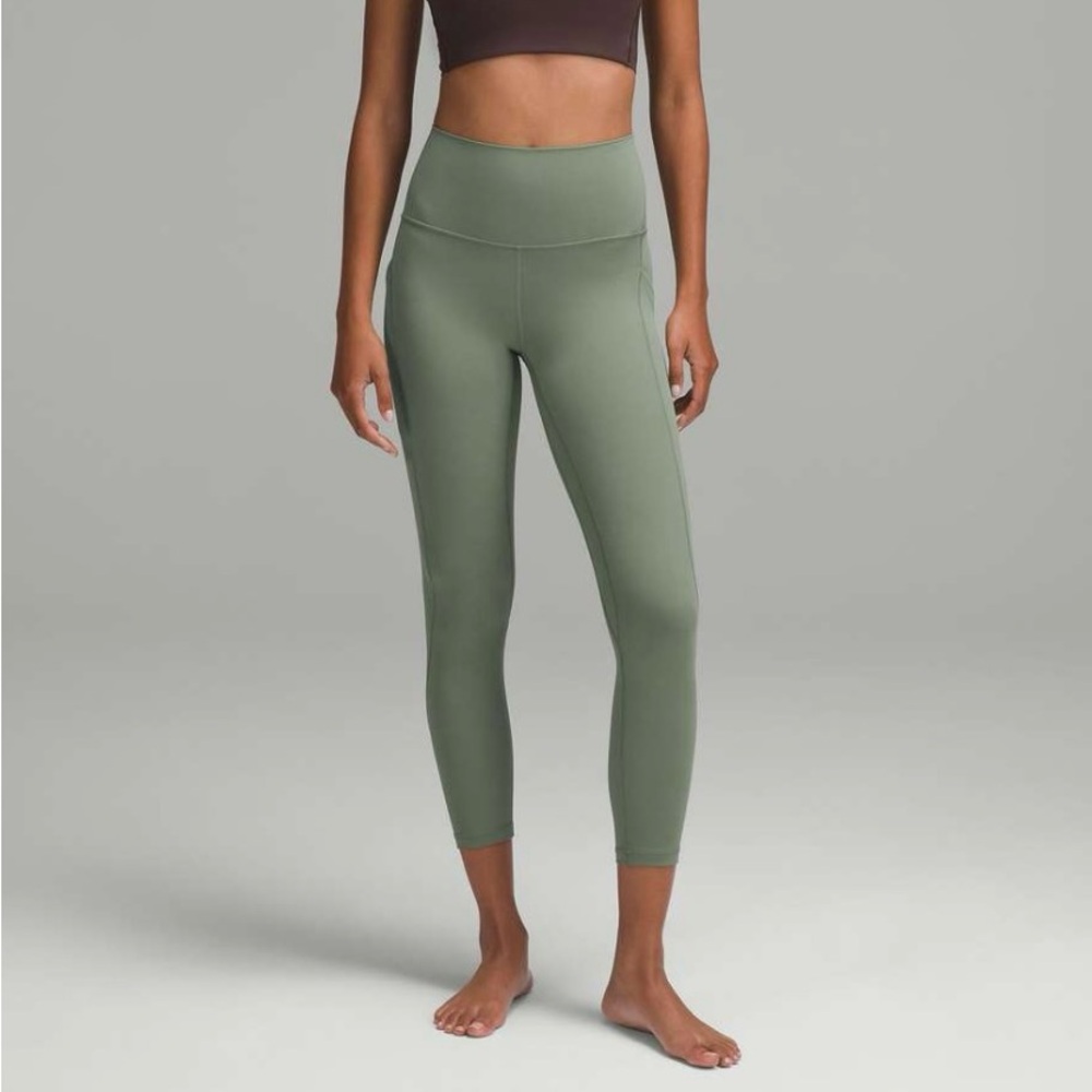 Lululemon Athletica High-Rise Pant 25” Grey Eucalyptus
